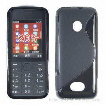 Inside matt and outside smooth TPU case for Nokia 208, customer color is available, 500pcs/color